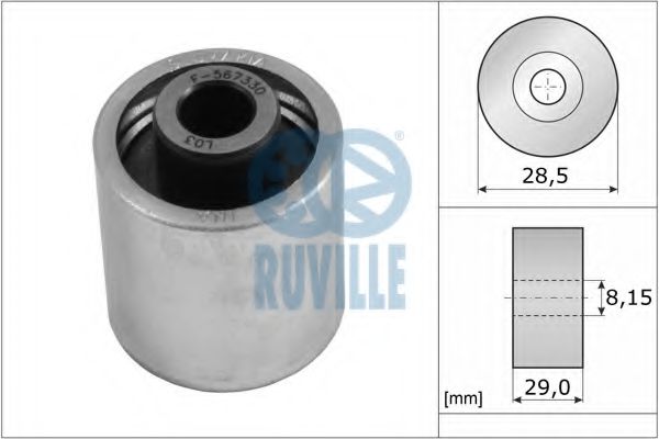 Обводной ролик ремня ГРМ RUVILLE 55773