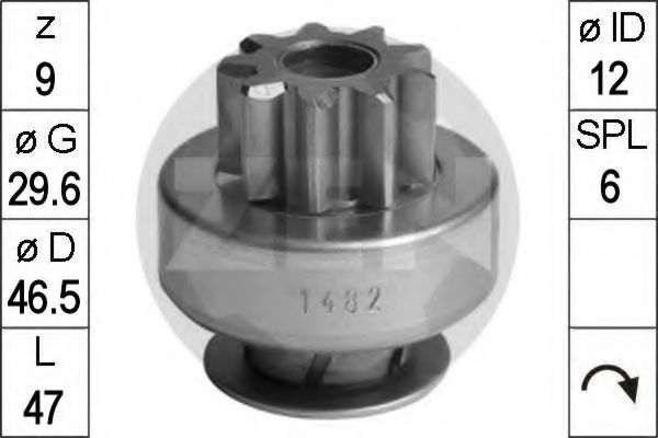 Бендикс стартера ERA 225634