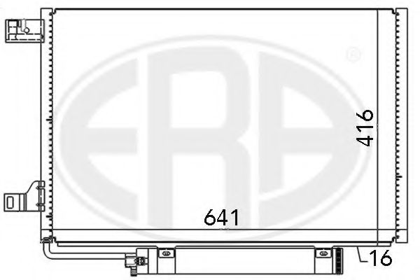 Радиатор кондиционера ERA 667006