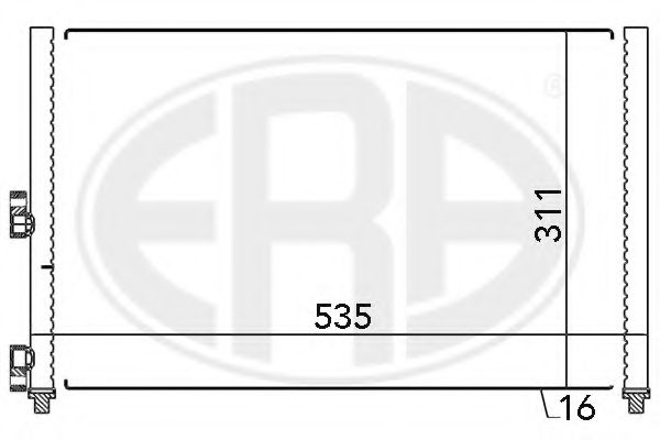 Радиатор кондиционера ERA 667024