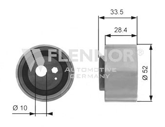 Натяжной ролик ремня ГРМ FLENNOR FS63491
