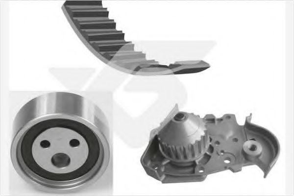 Комплект ГРМ с помпой HUTCHINSON KH 127WP29