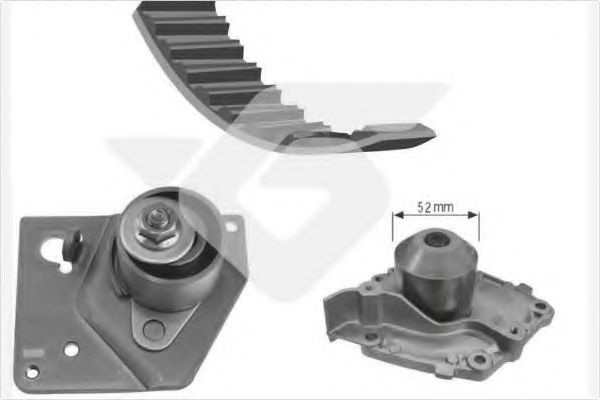 Комплект ГРМ с помпой HUTCHINSON KH 235WP62