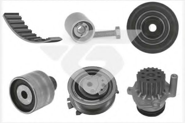 Комплект ГРМ с помпой HUTCHINSON KH 462WP68