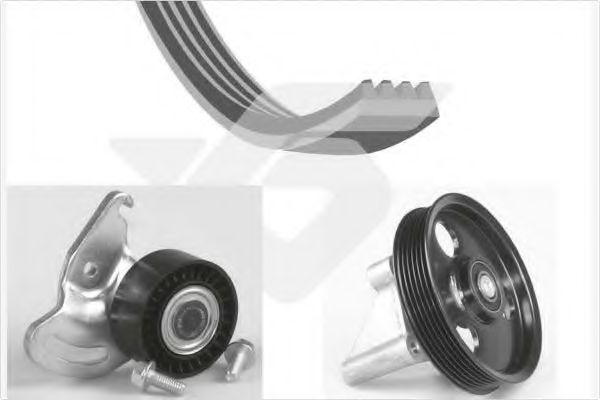 Комплект ролика ремня генератора HUTCHINSON KHV 169