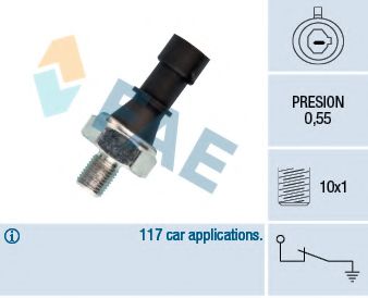Датчик давления масла FAE 12436