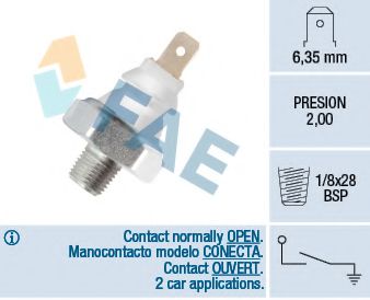 Датчик давления масла FAE 12940