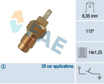 Датчик температуры охлаждающей жидкости FAE 35200