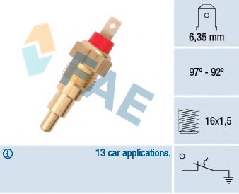 Датчик включения вентилятора FAE 37610