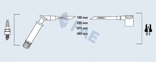 Комплект проводов зажигания fae 85100
