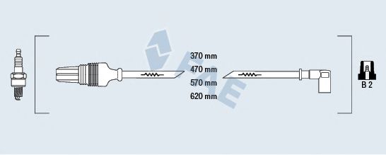Комплект проводов зажигания fae 85150