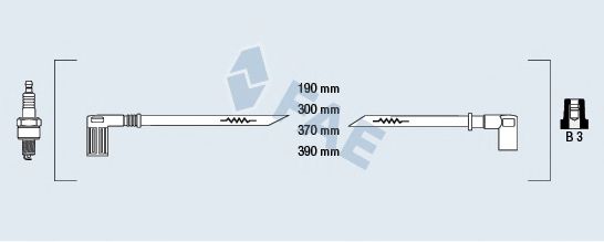 Комплект проводов зажигания fae 85250