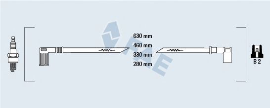 Комплект проводов зажигания fae 85650