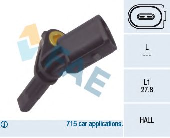 Датчик АБС FAE 78064
