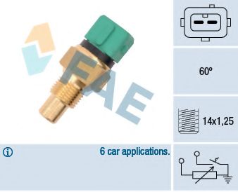 Датчик температуры охлаждающей жидкости FAE 34425