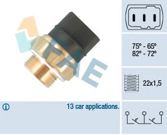 Датчик включения вентилятора FAE 37826