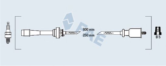 Комплект проводов зажигания fae 83265