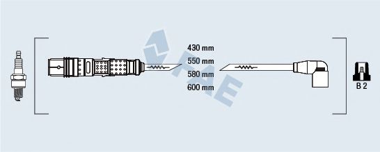 Комплект проводов зажигания fae 85871