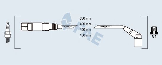 Комплект проводов зажигания fae 85955