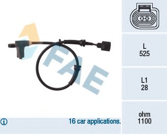 Датчик АБС FAE 78003