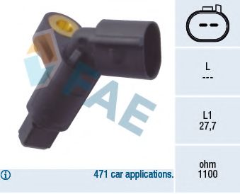 Датчик АБС FAE 78008