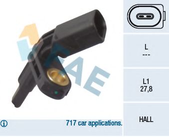 Датчик АБС FAE 78012