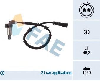 Датчик АБС FAE 78002