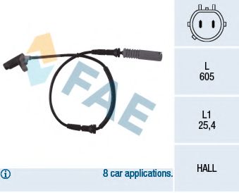 Датчик АБС FAE 78042