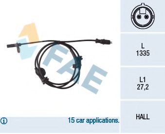 Датчик АБС FAE 78047