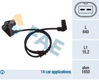 Датчик АБС FAE 78051