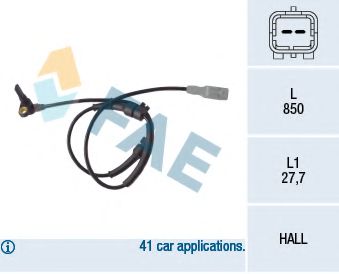 Датчик АБС FAE 78087
