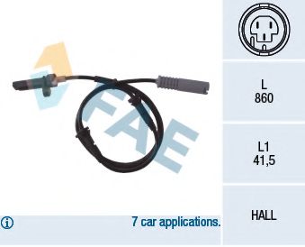 Датчик АБС FAE 78009