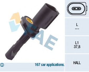 Датчик АБС FAE 78106