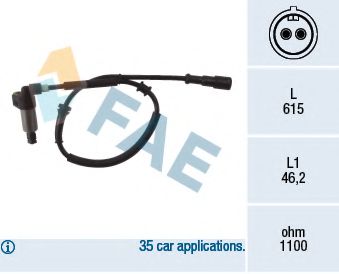 Датчик АБС FAE 78024