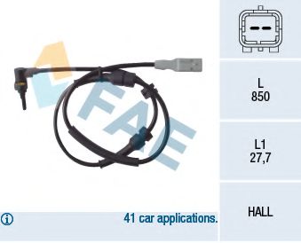 Датчик АБС FAE 78086