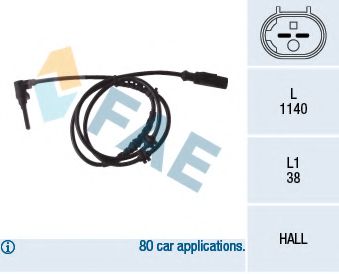 Датчик АБС FAE 78084