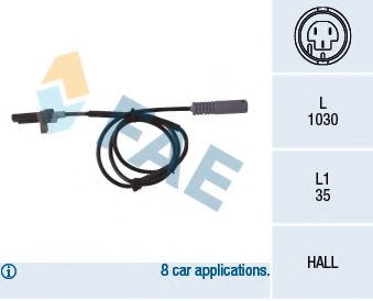 Датчик АБС FAE 78043