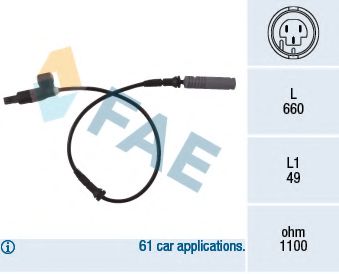 Датчик АБС FAE 78023