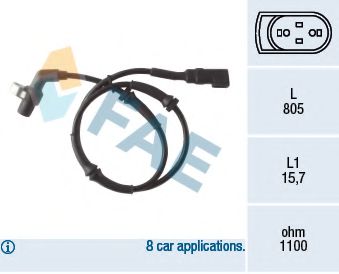 Датчик АБС FAE 78041