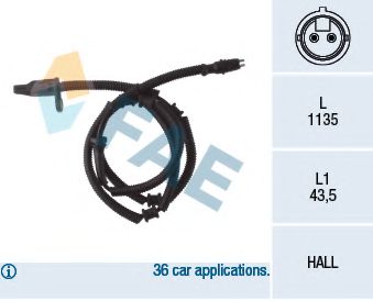 Датчик АБС FAE 78056