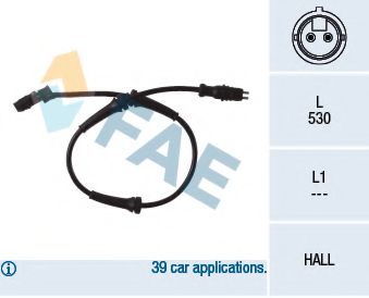 Датчик АБС FAE 78099
