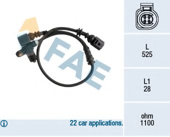 Датчик АБС FAE 78176