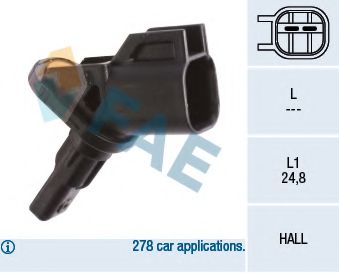 Датчик АБС FAE 78180
