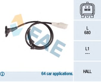 Датчик АБС FAE 78181