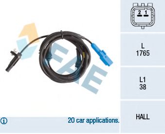 Датчик АБС FAE 78234