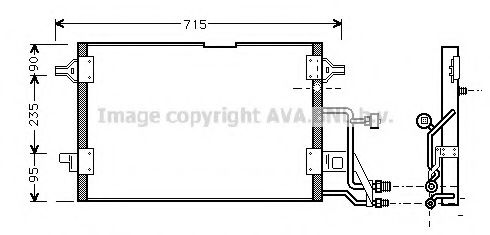 Радиатор кондиционера AVA AI5116