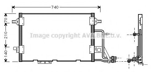 Радиатор кондиционера AVA AI5137