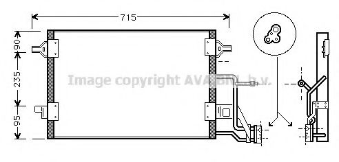 Радиатор кондиционера AVA AI5173