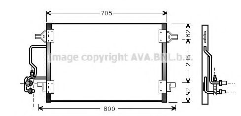 Радиатор кондиционера AVA AI5175