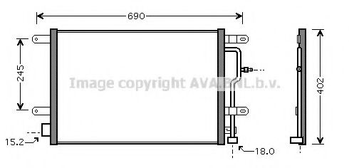 Радиатор кондиционера AVA AI5199